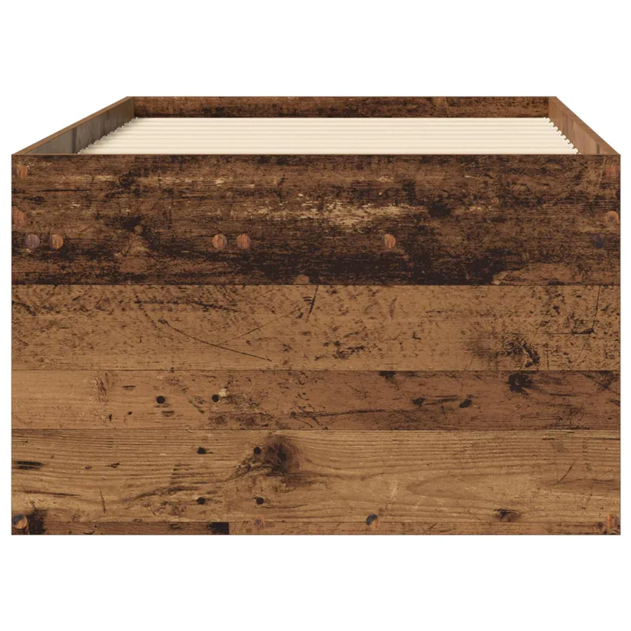Cadre de lit avec rangement avec tiroir Bois ancien 80 x 200 cm - 3