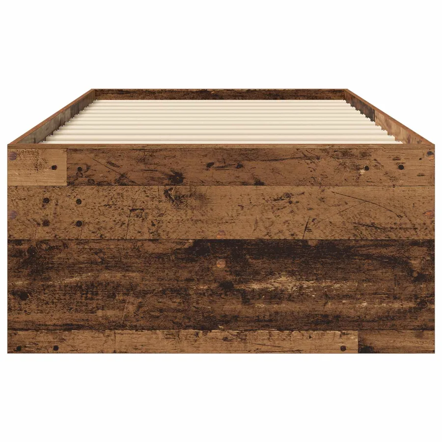 Cadre de lit avec rangement avec tiroir Bois ancien 80 x 200 cm - 3