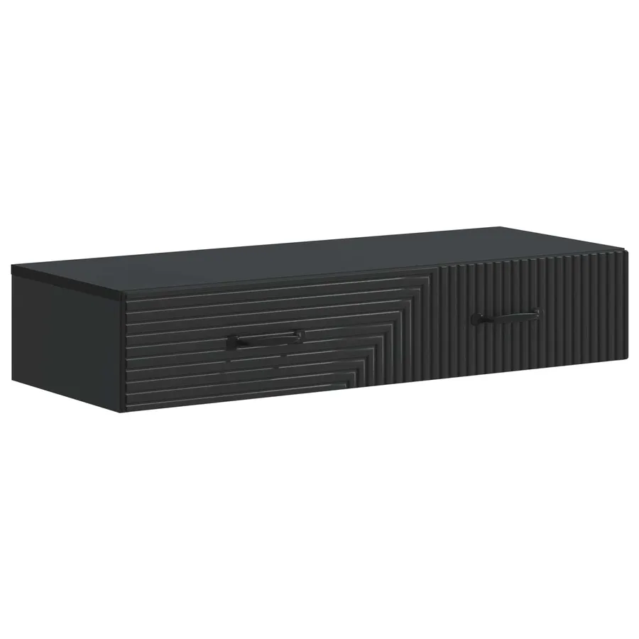 Table d'appoint murale Noir 87,5 x 34,5 x 17 cm - 2