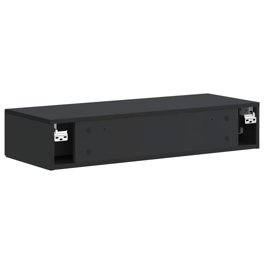 Table d'appoint murale Noir 87,5 x 34,5 x 17 cm - 7