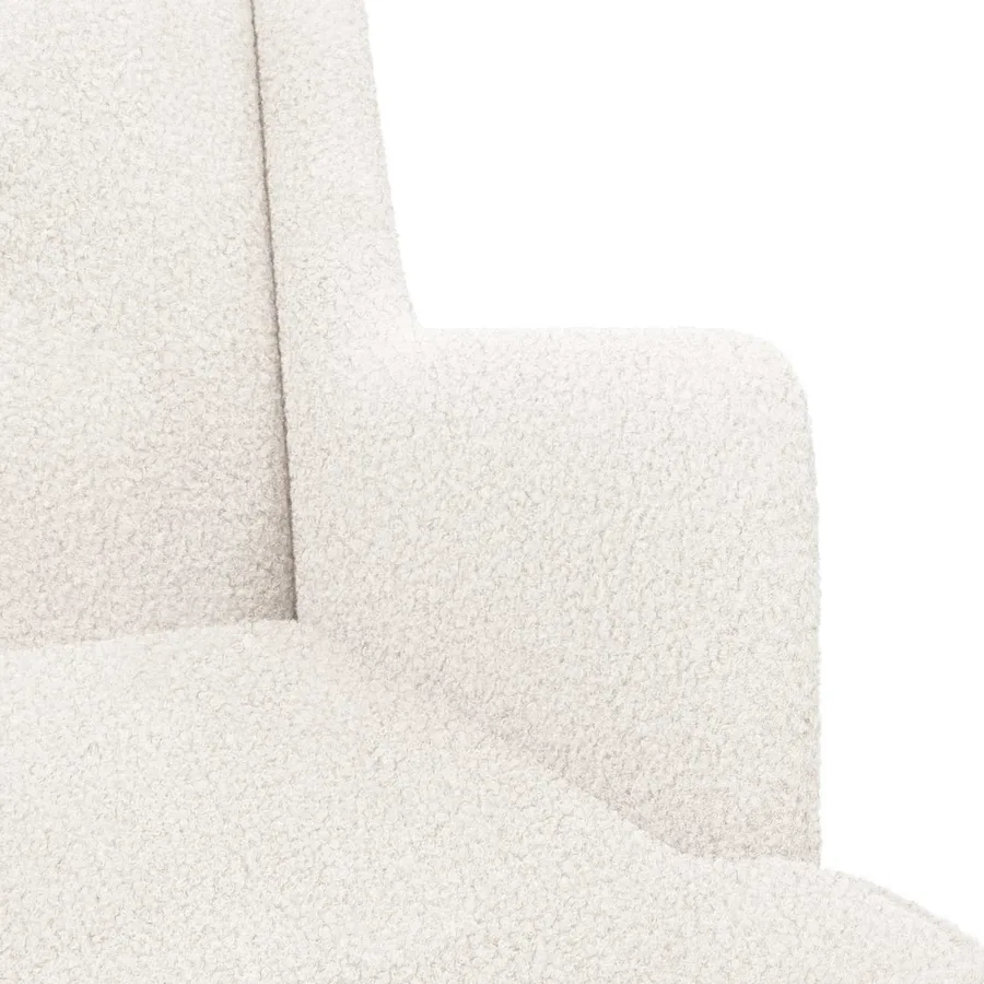 Chaise à bascule Crème 62 x 80 x 85 cm Bouclé - 7