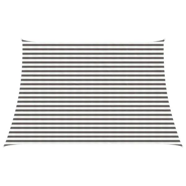 Voile d'ombre Gris clair et blanc 4 / 5 x 3 m HDPE