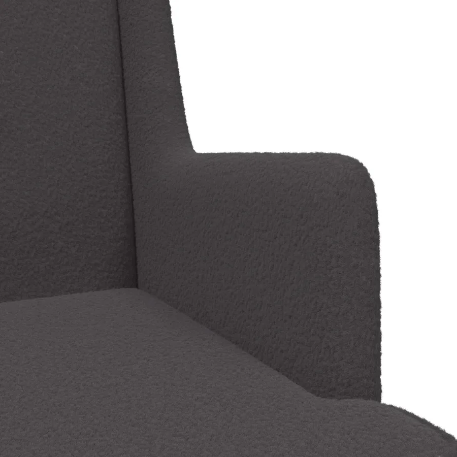 Fauteuil Gris foncé Bouclé - 7