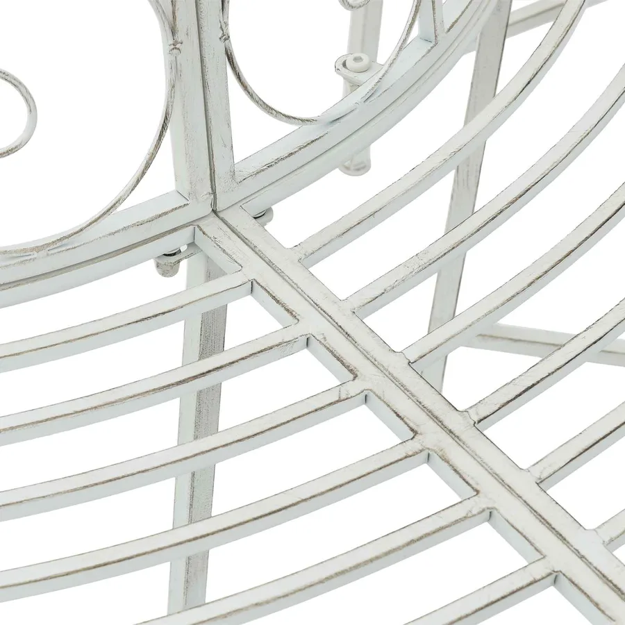Banc d'Arbre 4-Nombre de places 160 x 80 x 89 cm Acier - 4