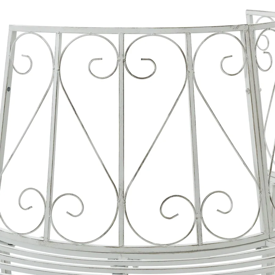 Banc d'Arbre 4-Nombre de places 160 x 80 x 89 cm Acier - 5