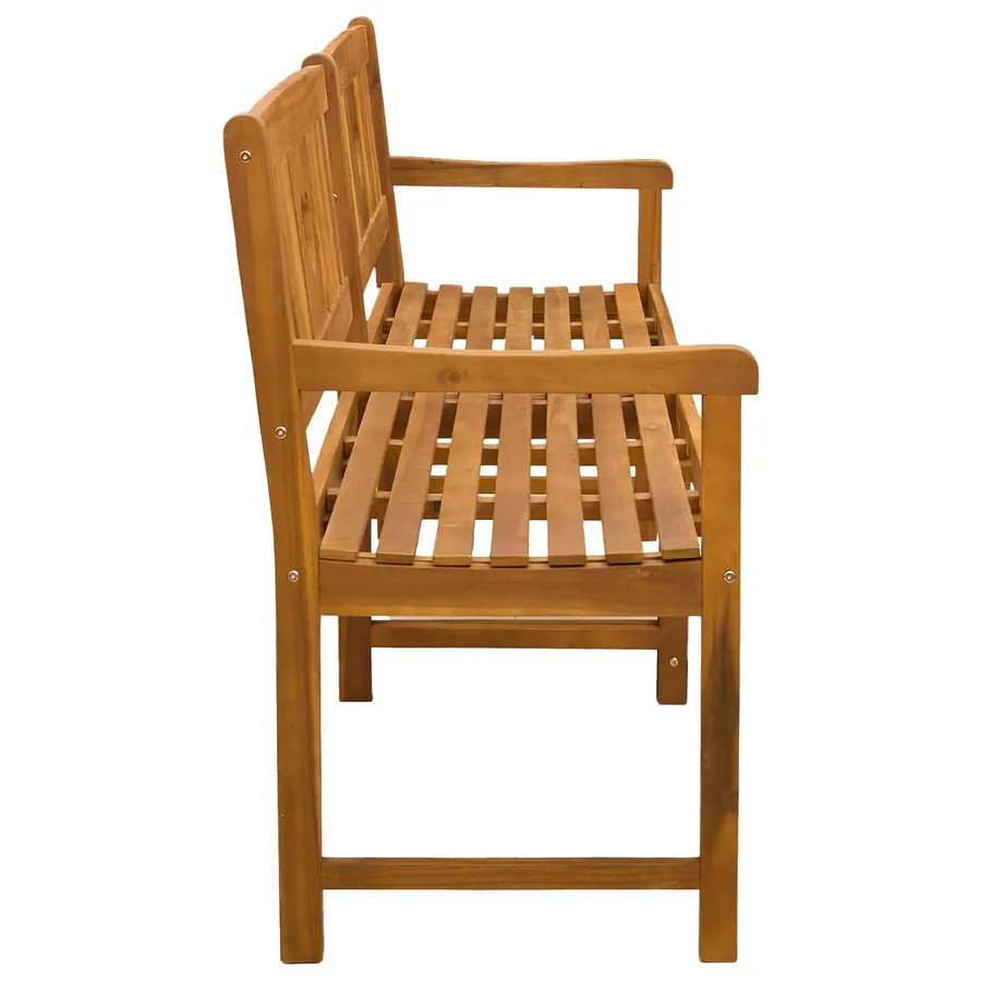 Banc extérieur Naturel 180 x 55,5 x 90 cm Bois d'Acacia Massif - 4