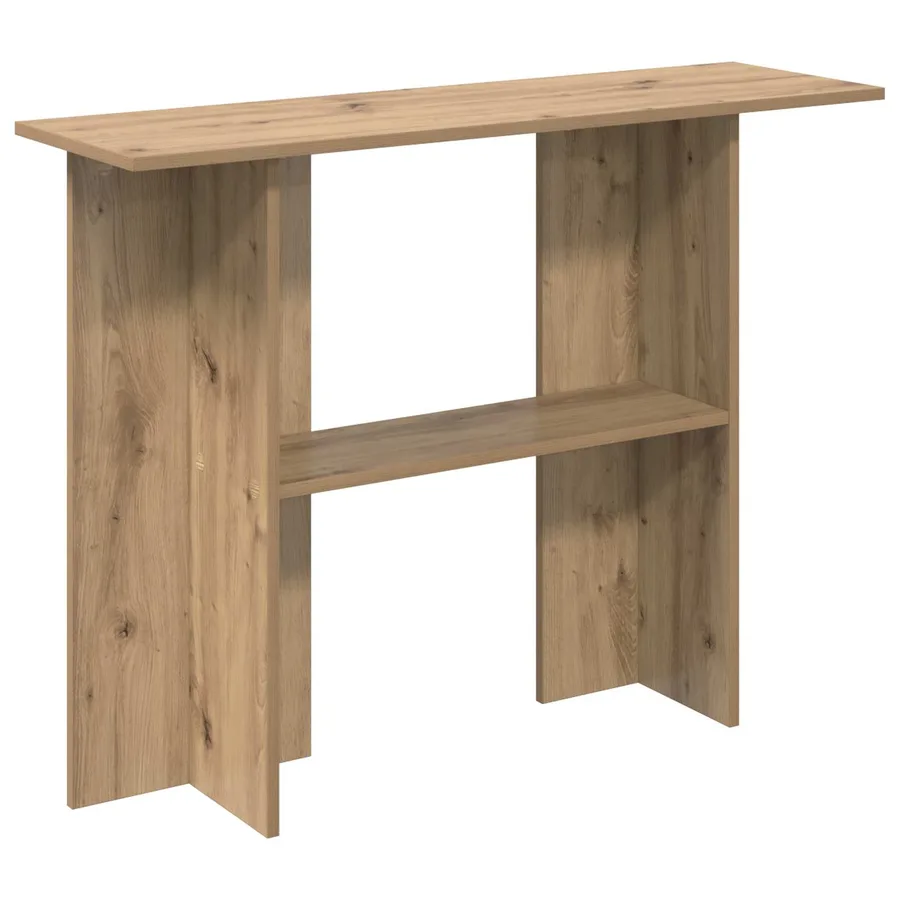 Table console Chêne artisanal 100 x 30 x 75 cm - 2