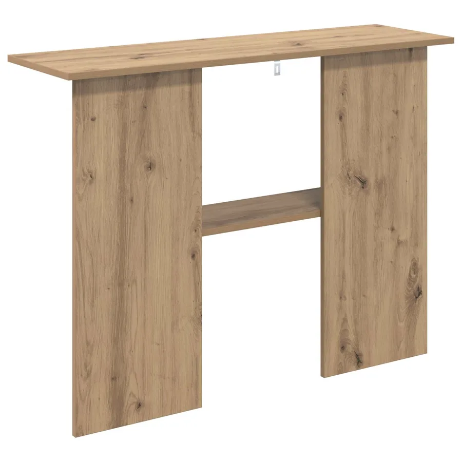 Table console Chêne artisanal 100 x 30 x 75 cm - 7