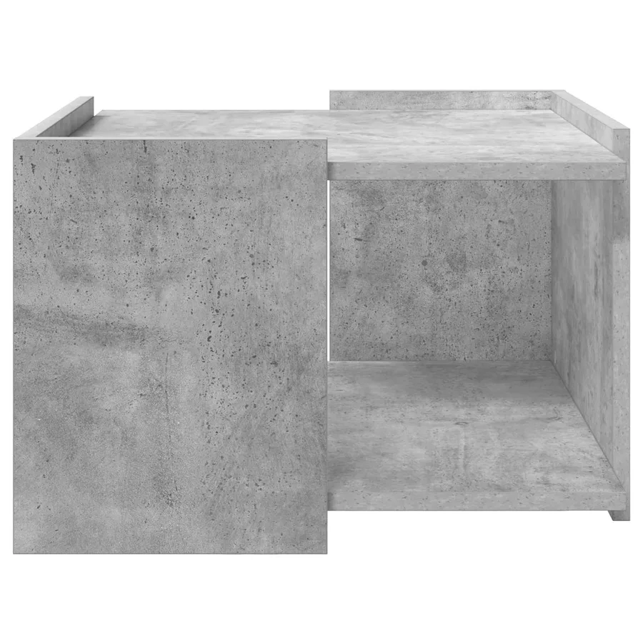 Table basse Gris béton 50,5 x 50 x 33 cm Bois d'ingénierie - 5