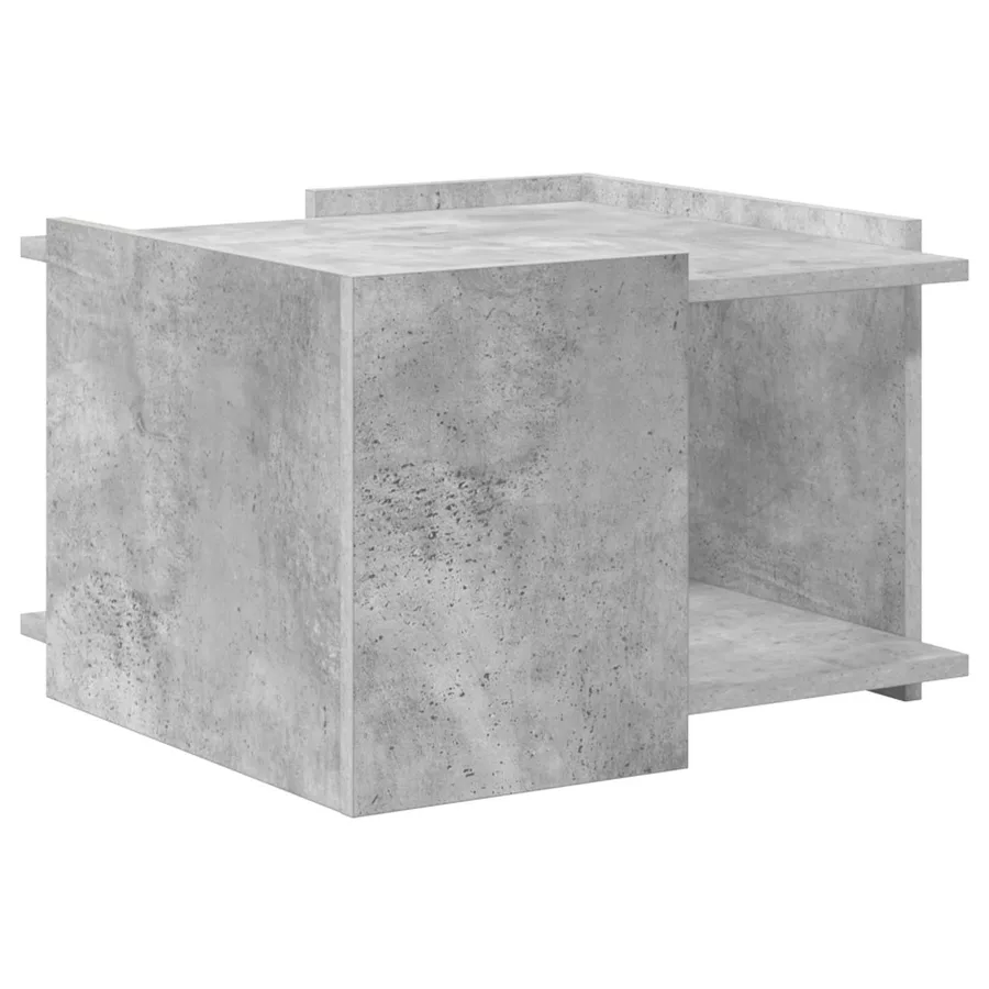 Table basse Gris béton 50,5 x 50 x 33 cm Bois d'ingénierie - 7