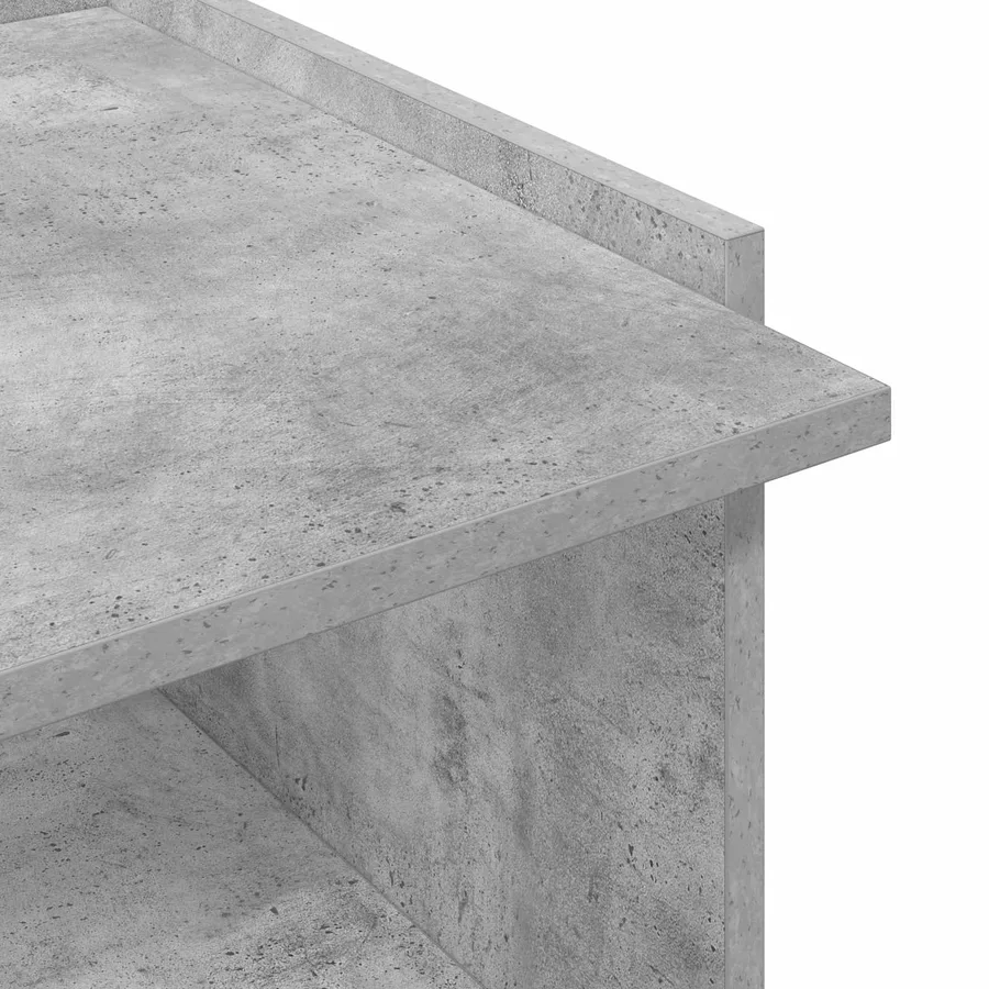 Table basse Gris béton 50,5 x 50 x 33 cm Bois d'ingénierie - 8