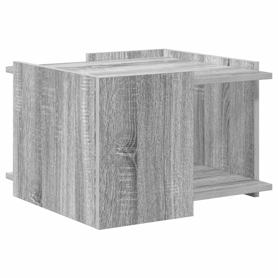 Table basse Sonoma gris 50,5 x 50 x 33 cm Bois d'ingénierie - 7