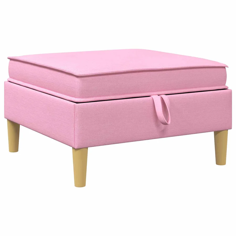 Canapé modulaire avec rangement 4 pcs Rose Tissu - 6