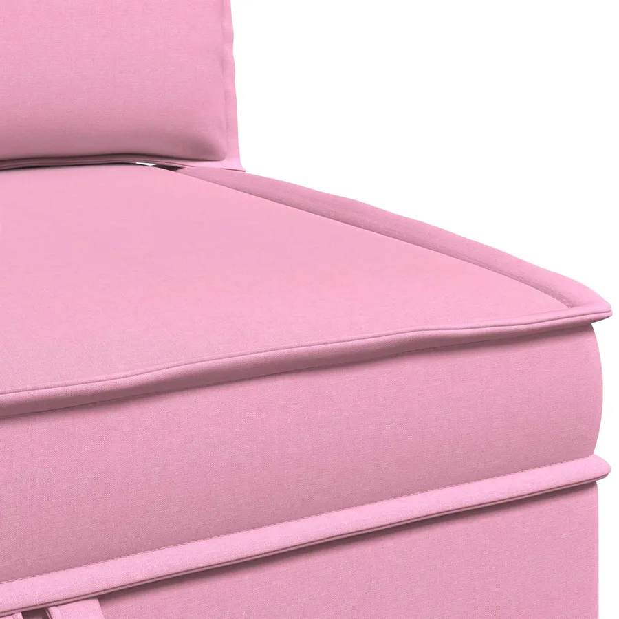 Canapé modulaire avec rangement 4 pcs Rose Tissu - 9