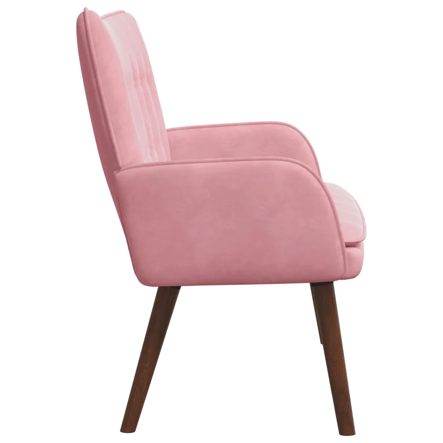 Sofa 2 places Rose 115 x 61 x 87 cm Velours - 5