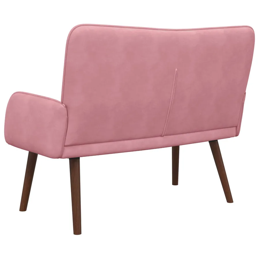 Sofa 2 places Rose 115 x 61 x 87 cm Velours - 6