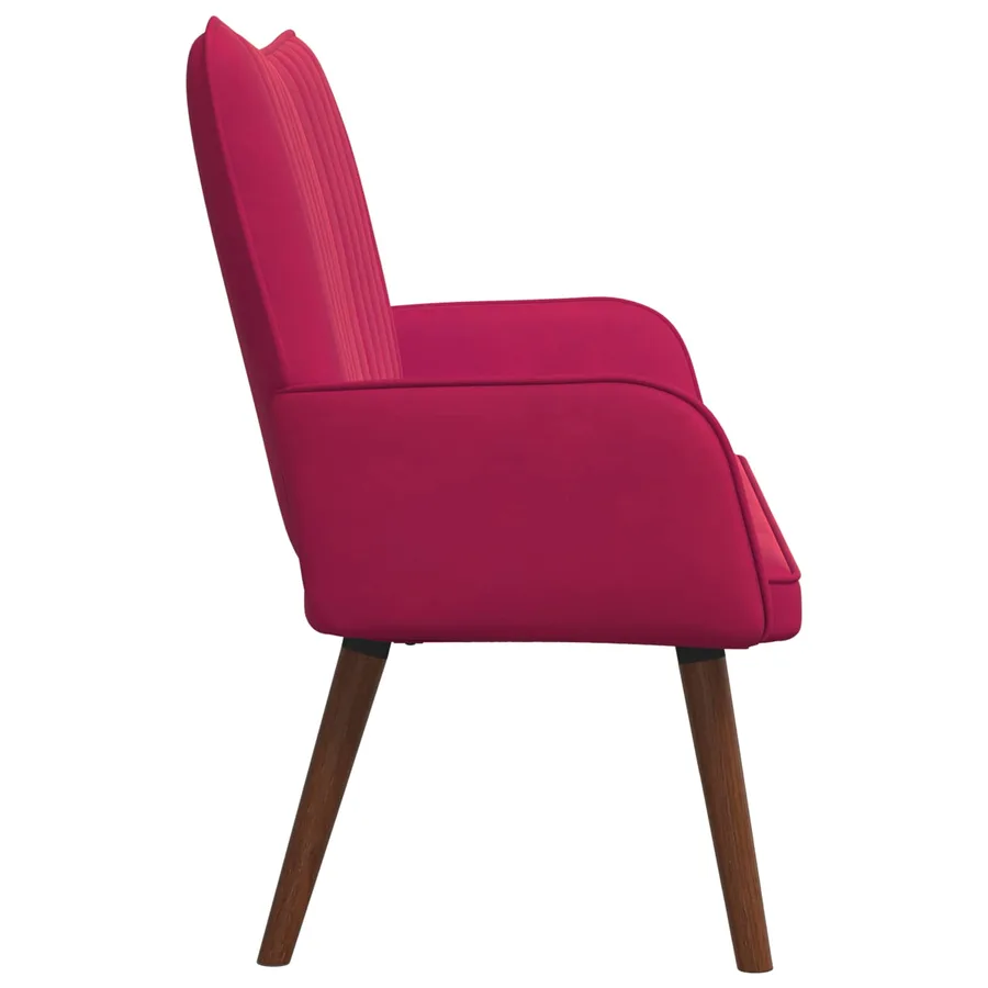 Sofa 2 places Bordeaux 115 x 61 x 87 cm Velours - 5