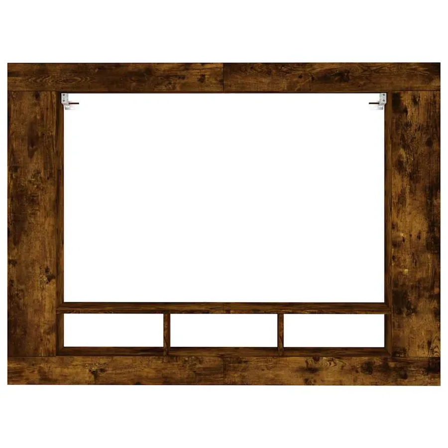 Meuble TV chêne fumé 152x22x113 cm bois d'ingénierie - 4