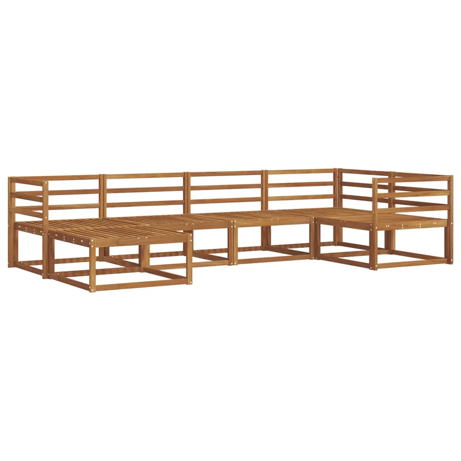 Ensemble de canapés d'extérieur 6 pcs Naturel - 2