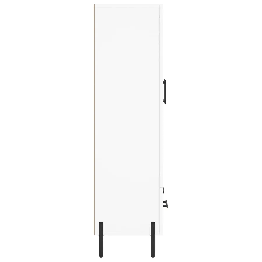 Buffet haut blanc 69,5x31x115 cm bois d'ingénierie - 7