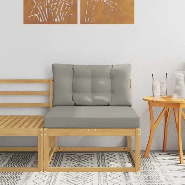Sofa de milieu extérieur Polyester Blanc