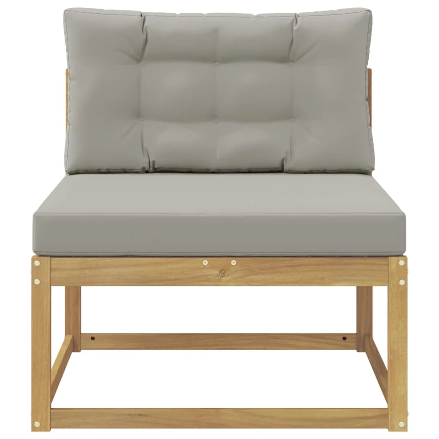 Sofa de milieu extérieur Polyester Blanc - 3