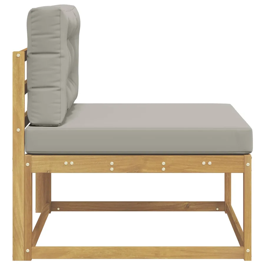Sofa de milieu extérieur Polyester Blanc - 4