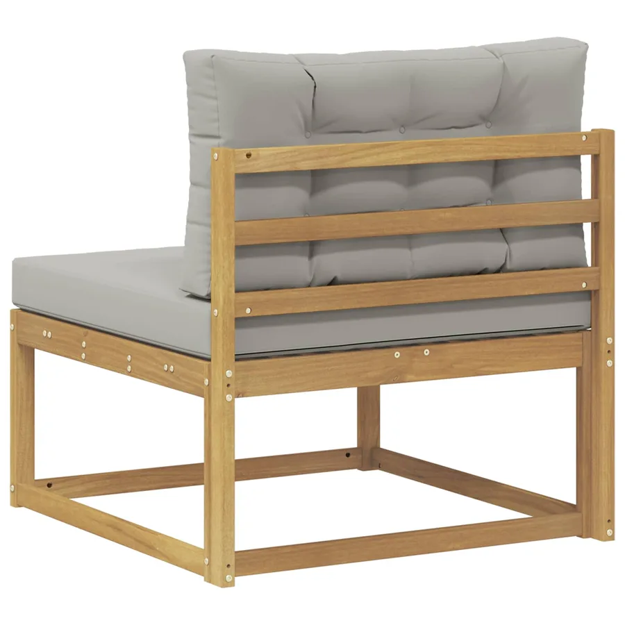 Sofa de milieu extérieur Polyester Blanc - 5