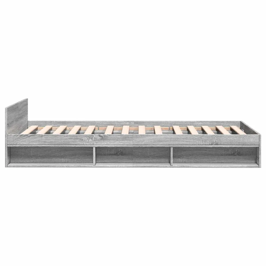 Cadre de lit avec rangement avec tiroir Sonoma gris 80 x 200 cm - 5