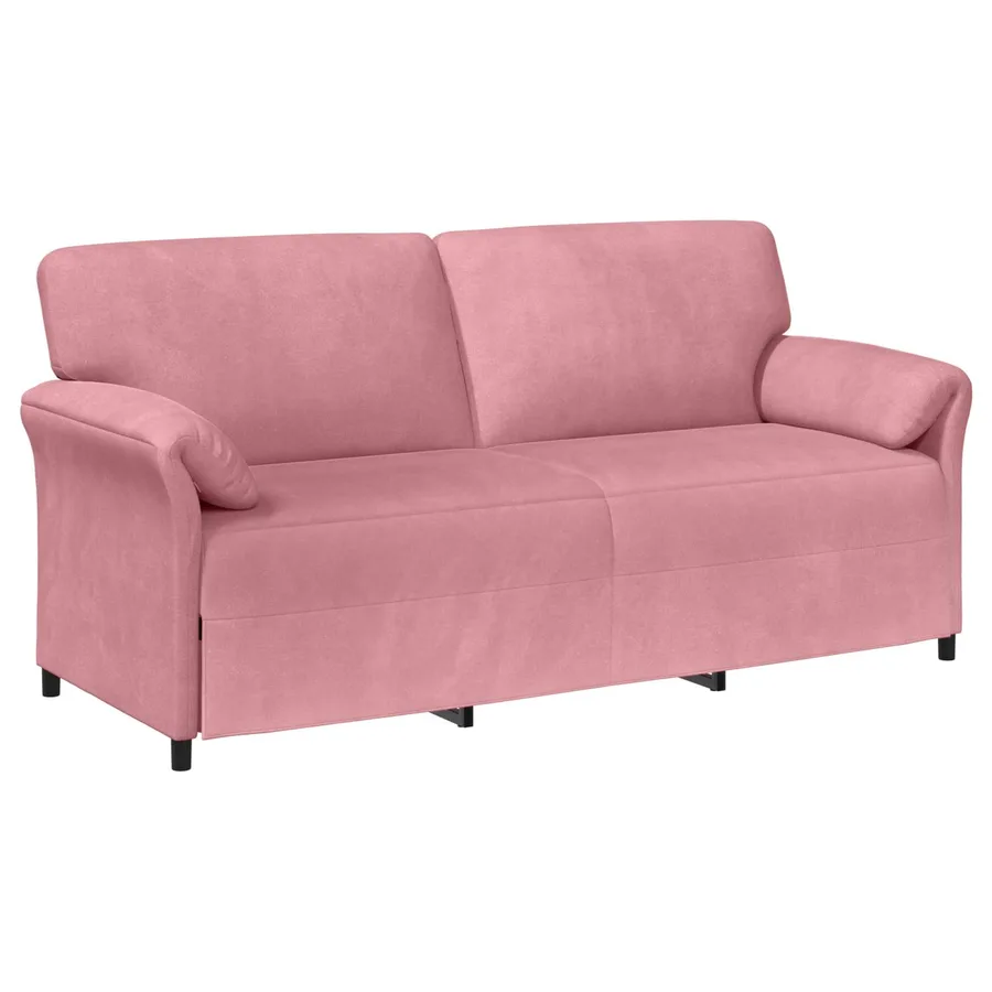 Sofa 3 places Rose 198 x 83 x 95 cm Velours - 2