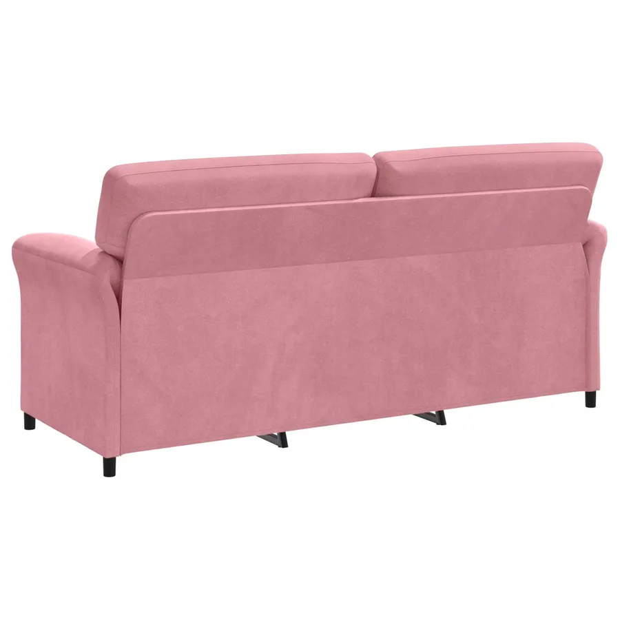 Sofa 3 places Rose 198 x 83 x 95 cm Velours - 5