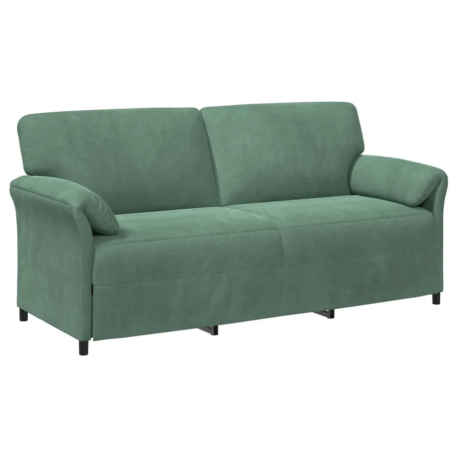 Sofa 3 places Vert Mer 198 x 83 x 95 cm Velours - 2