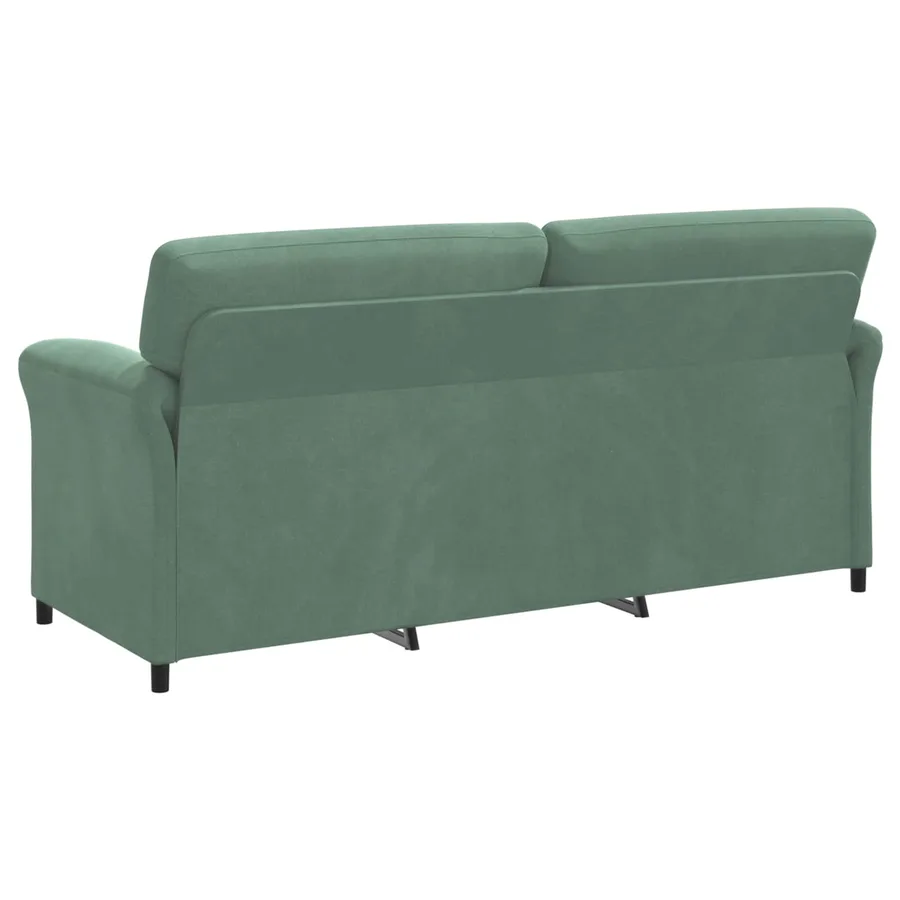 Sofa 3 places Vert Mer 198 x 83 x 95 cm Velours - 5