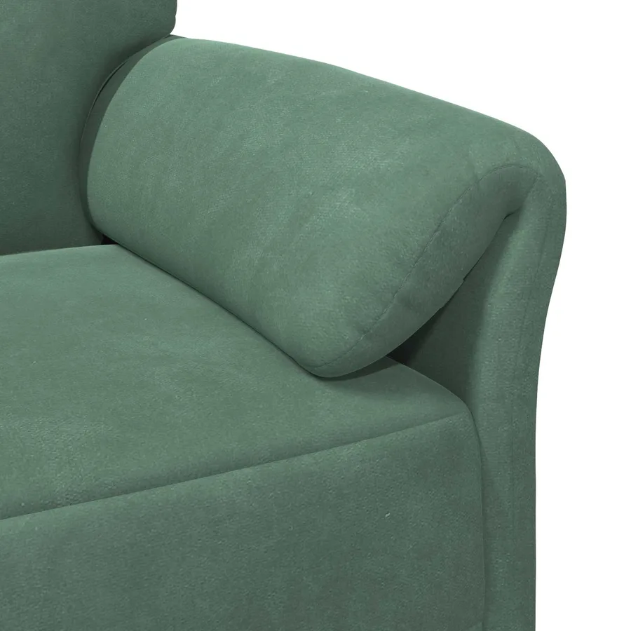 Sofa 3 places Vert Mer 198 x 83 x 95 cm Velours - 6