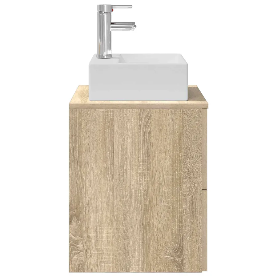 Vanité de lavabo mural Chêne Sonoma 49,5 x 41 x 62,5 cm - 4