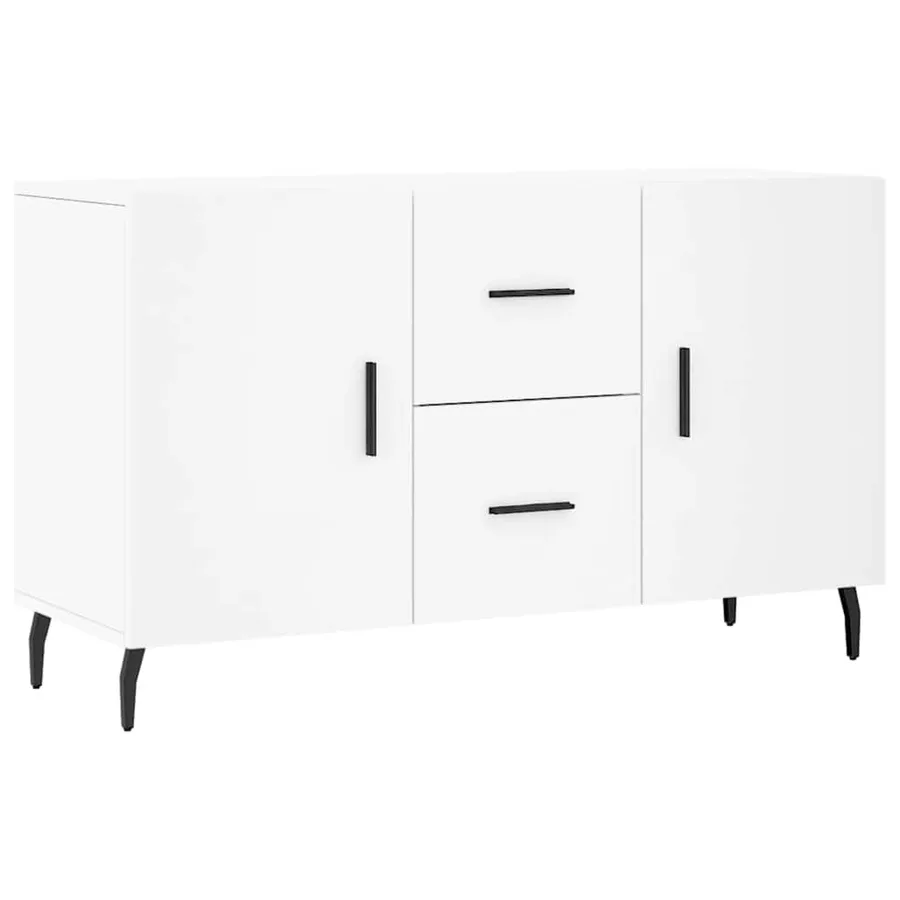 Buffet blanc 100x36x60 cm bois d'ingénierie - 2