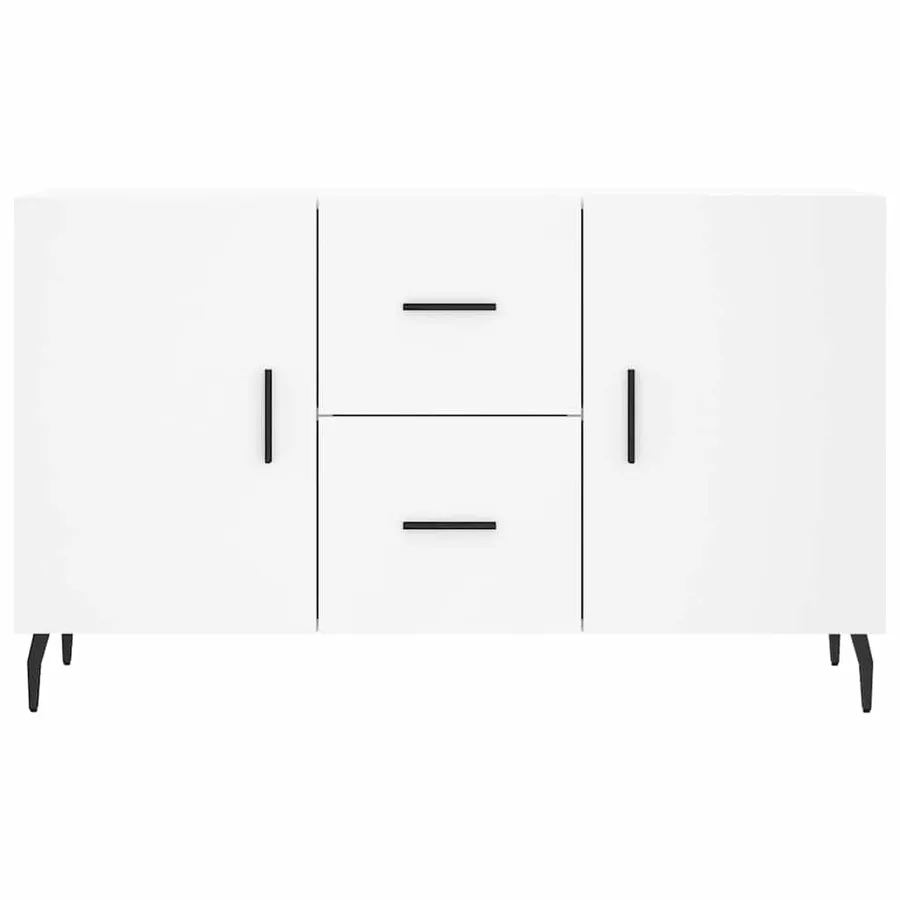 Buffet blanc 100x36x60 cm bois d'ingénierie - 6
