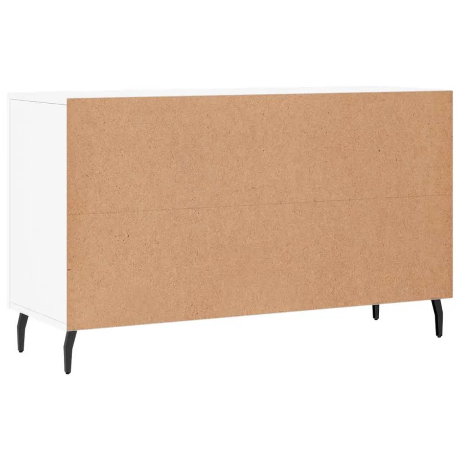 Buffet blanc 100x36x60 cm bois d'ingénierie - 8