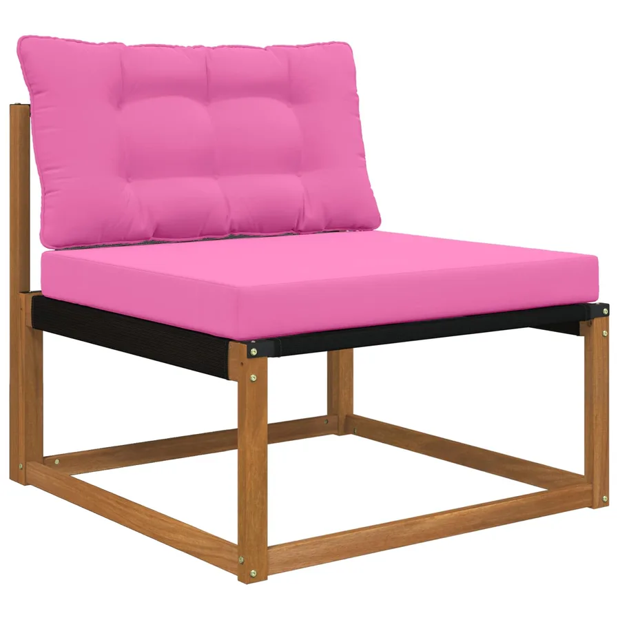 Coussin de canapé d'extérieur Polyester Rose 80 x 68,5 x 8 cm - 3