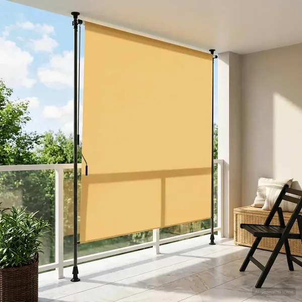 Store Roulant Extérieur Sable 100 x 270 cm
