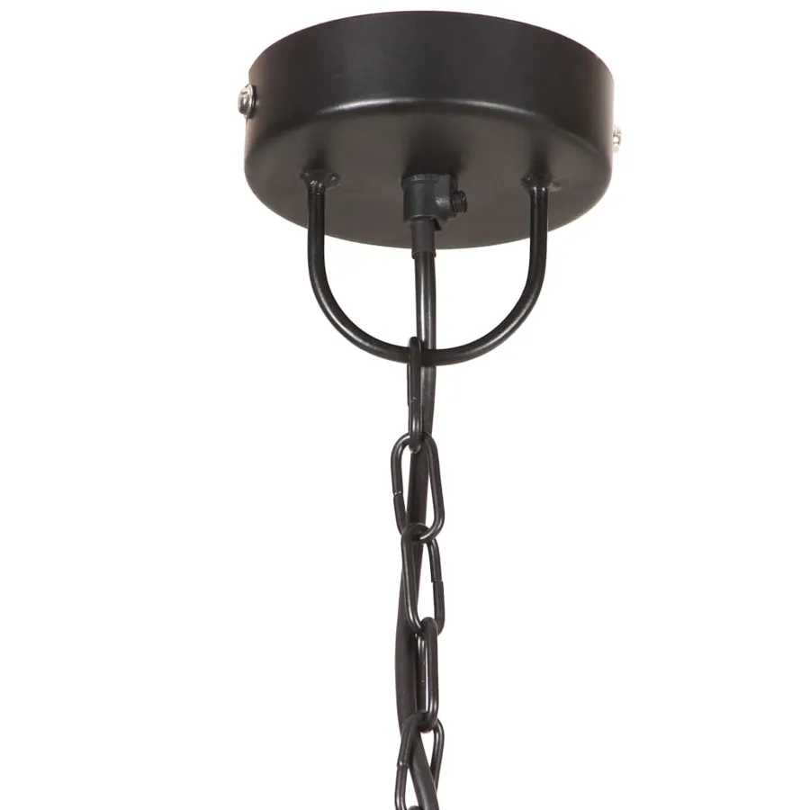 Lampe suspendue industrielle 25 W Noir Rond 30 cm E27 - 7