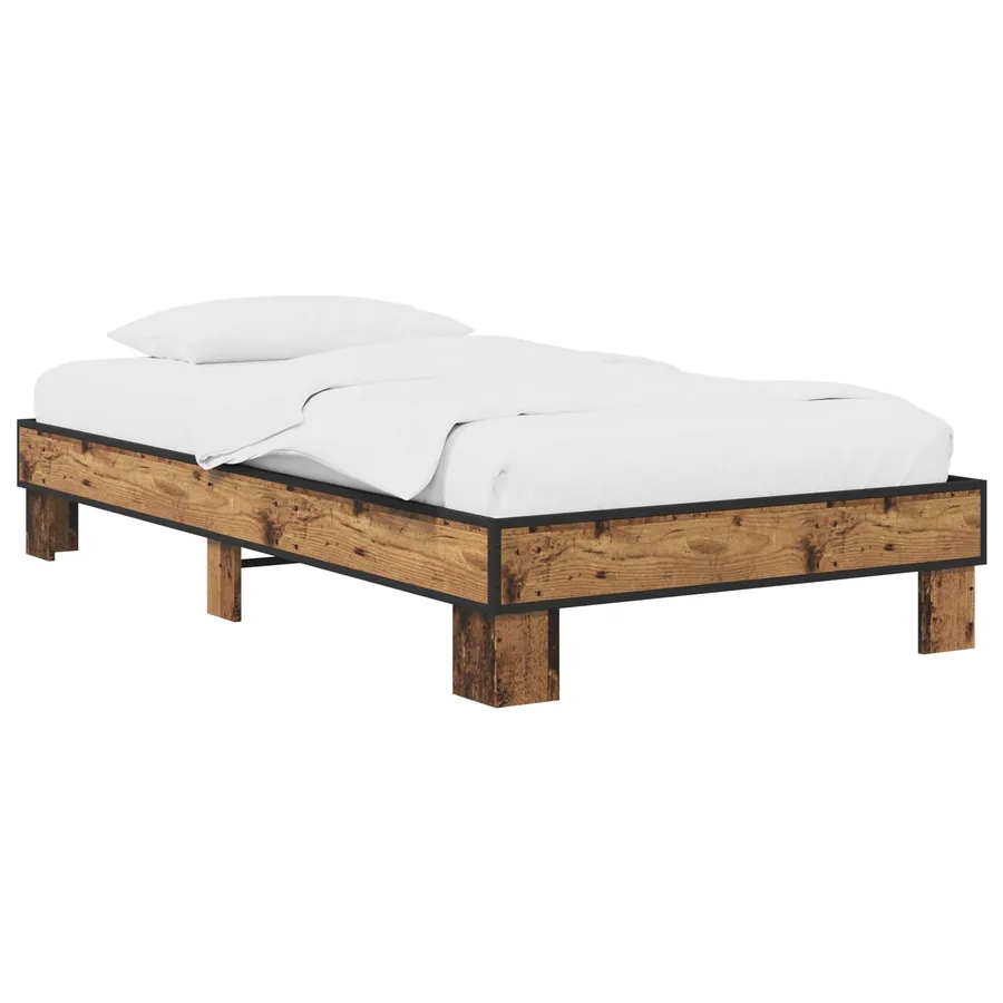 Cadre de lit Bois ancien 80 x 200 cm Bois d'ingénierie