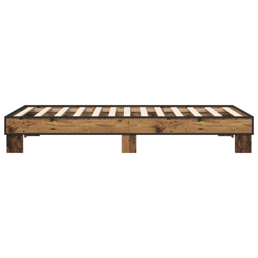 Cadre de lit Bois ancien 80 x 200 cm Bois d'ingénierie - 4