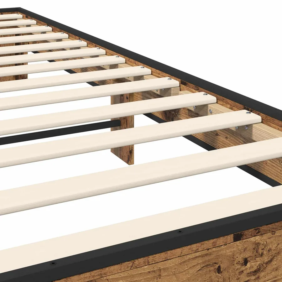 Cadre de lit Bois ancien 80 x 200 cm Bois d'ingénierie - 5