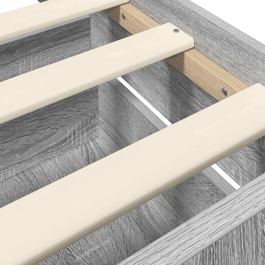 Cadre de lit avec rangement Sonoma gris 80 x 200 cm - 5