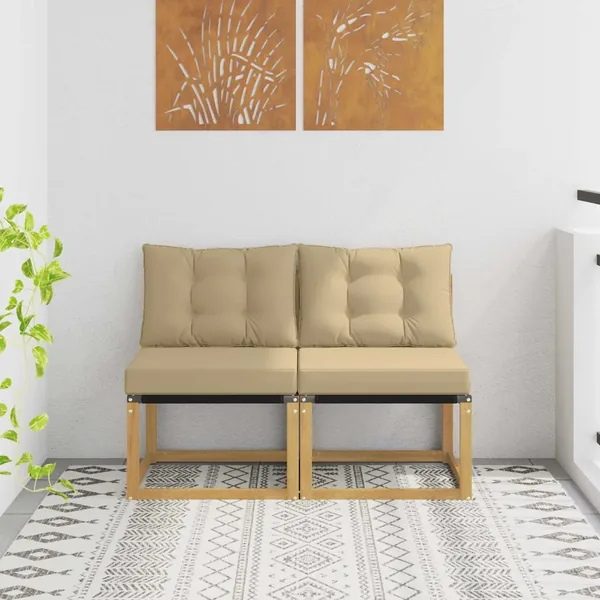 2 Pièce Sofa de milieu extérieur
