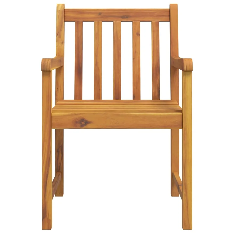 Ensemble à manger de jardin 5 pcs Bois d'acacia solide - 5