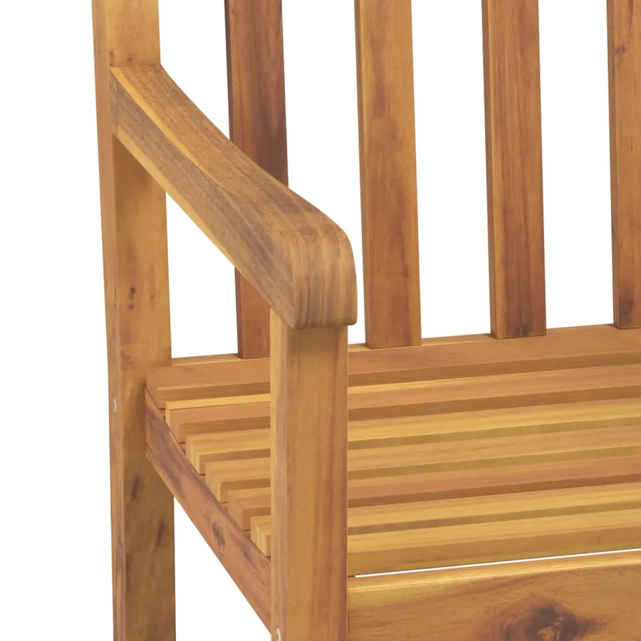 Ensemble à manger de jardin 5 pcs Bois d'acacia solide - 9