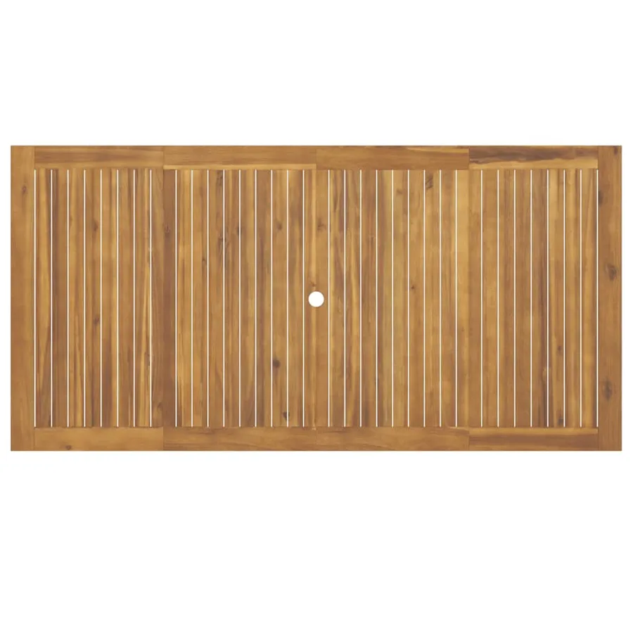 Ensemble à manger de jardin 9 pcs bois d'acacia solide - 8