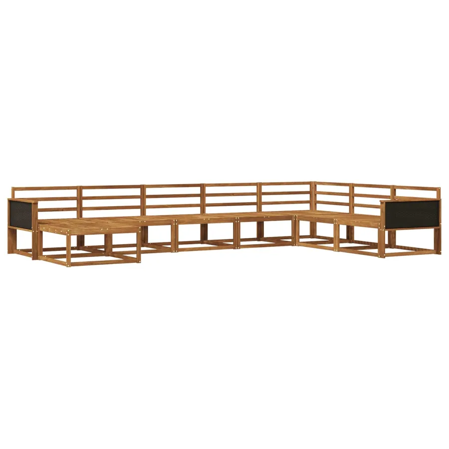Ensemble de canapés d'extérieur 8 pcs Naturel - 2